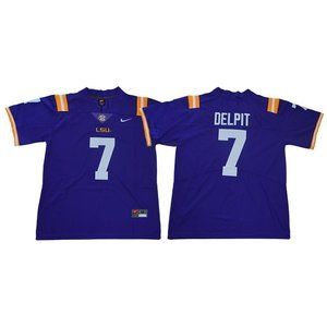 LSU Tigers Grant Delpit Purple Jersey